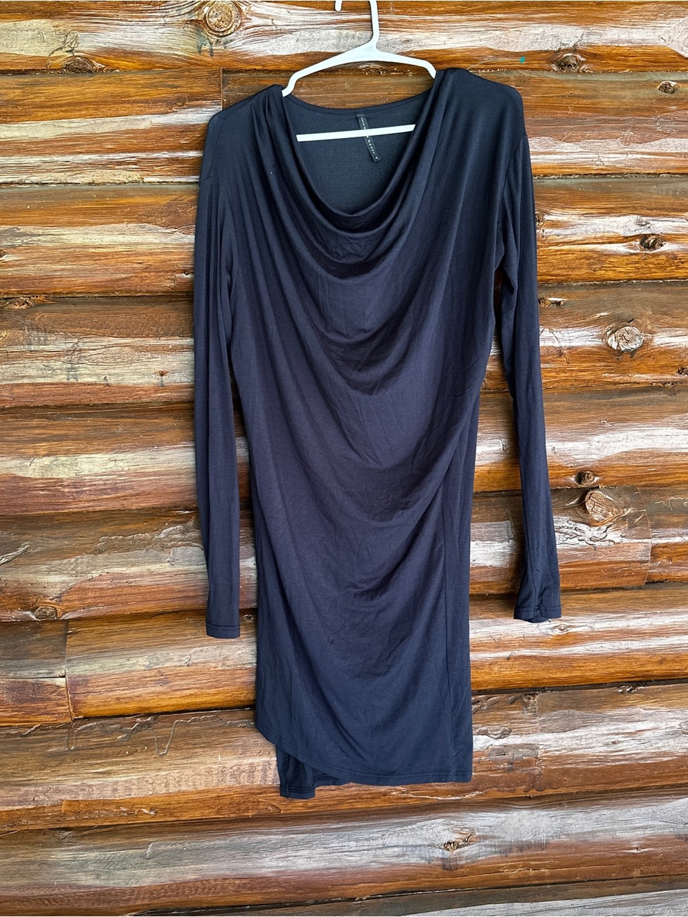 Riller & Fount Black Asymmetrical Draped